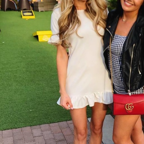 Missguided White Ruffle Mini Dress - Picture 5 of 5